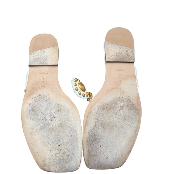 Veronica Beard - Minari Slip On T Strap Embellished Slide Sandals Sz 8 - Picture 7 of 11